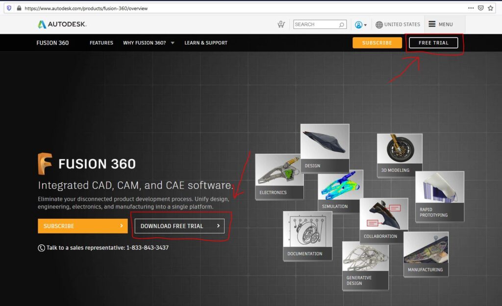 autodesk fusion 360 free trial